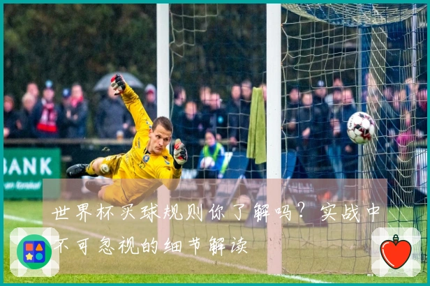 世界杯买球规则你了解吗？实战中不可忽视的细节解读